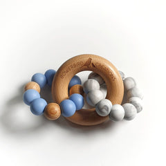 WONDEROUS TEETHING TOY Marble Blue