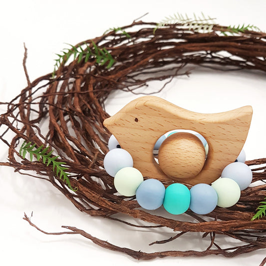 Tweet Teething Toy Blue