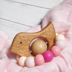Tweet Teething Toy Pink