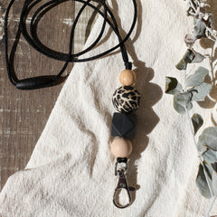 Teacher Lanyard Leopard