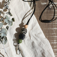 Teacher Lanyard Leopard