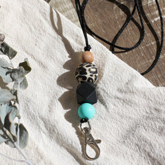 Teacher Lanyard Leopard