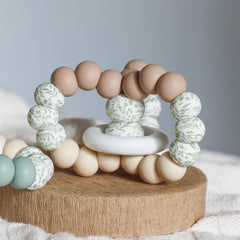 TRIPLET TEETHING TOY Eucalyptus