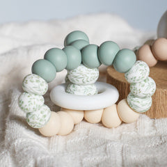 TRIPLET TEETHING TOY Eucalyptus