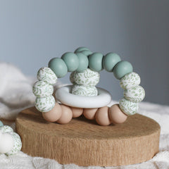 TRIPLET TEETHING TOY Eucalyptus