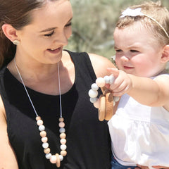 Saturn Necklace and Teether Set