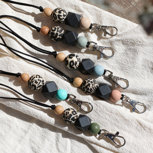 Teacher Lanyard Leopard