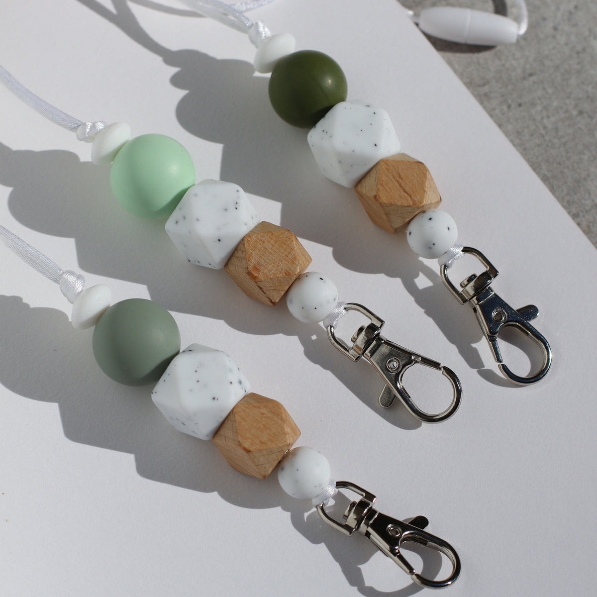 Teacher Lanyard - Green/Granite