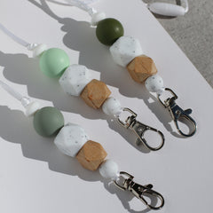 Teacher Lanyard - Green/Granite