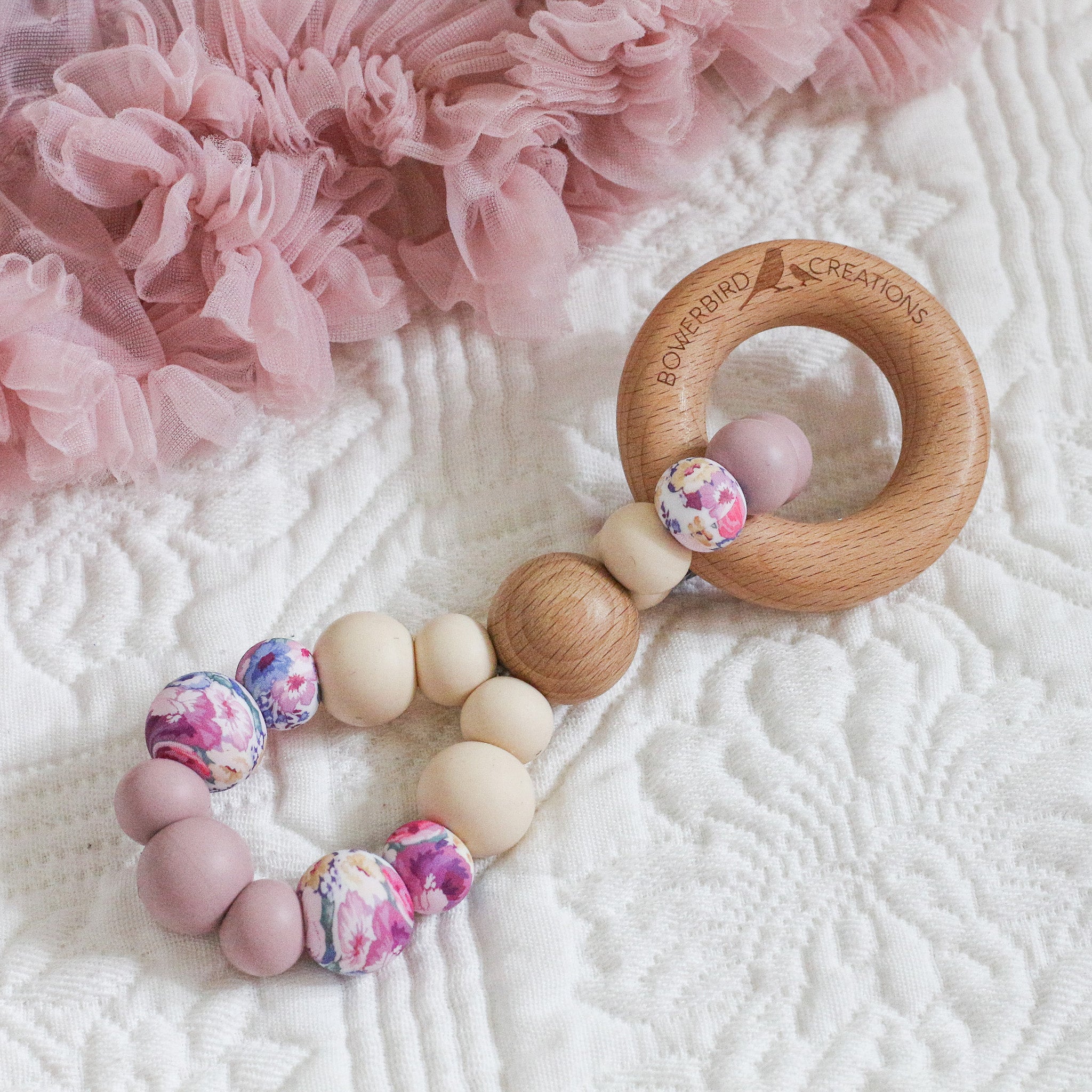 INFINITY TEETHING TOY Purple Roses