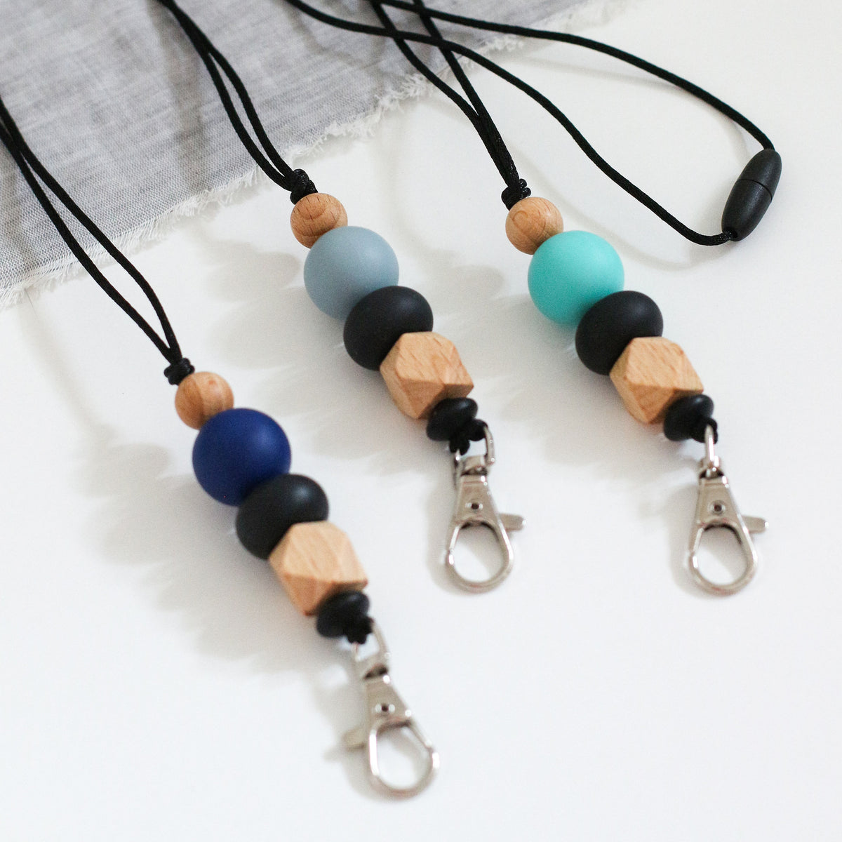 Teacher Lanyard - Blue/Black