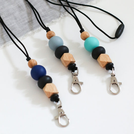 Teacher Lanyard - Blue/Black