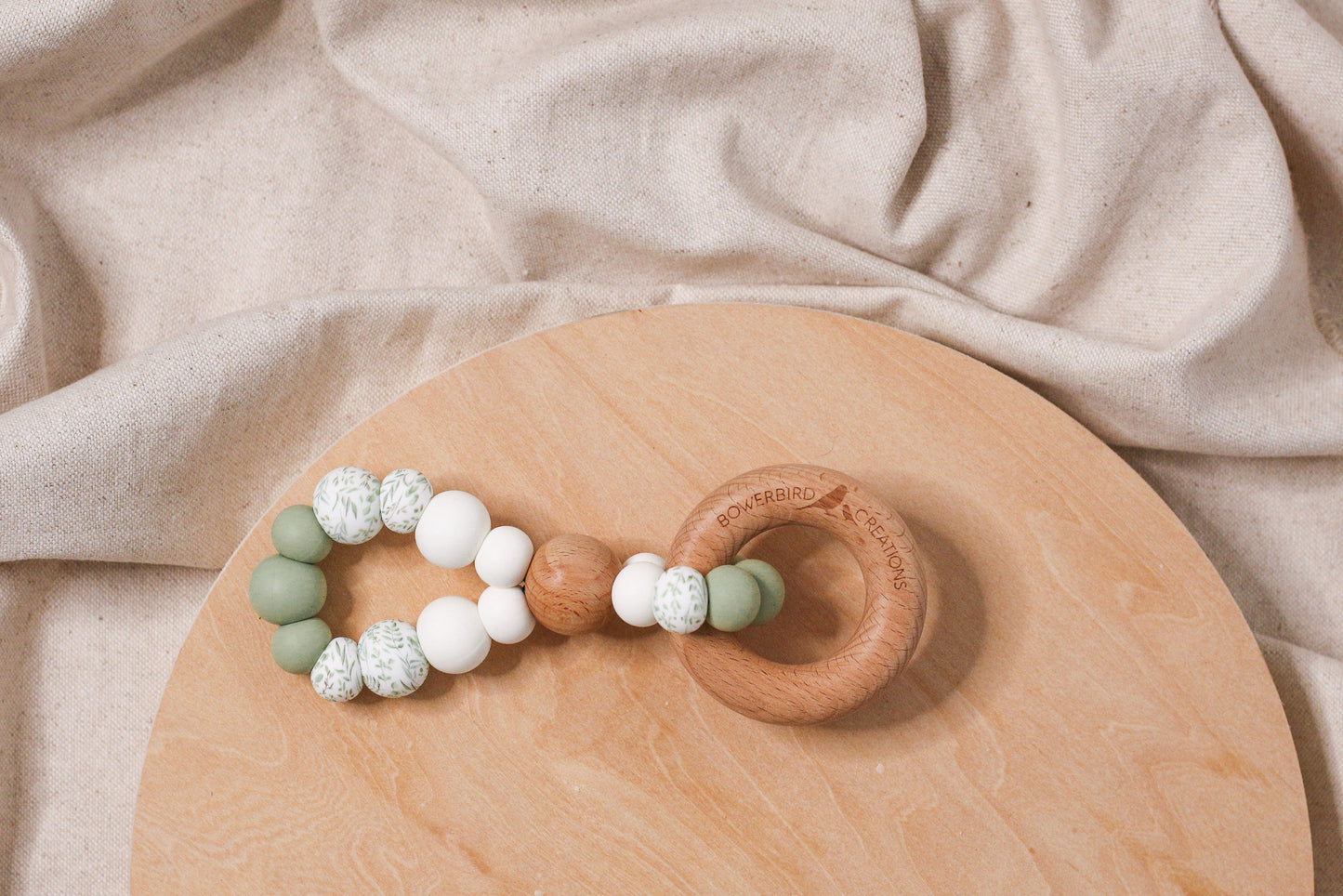 INFINITY TEETHING TOY Eucalyptus