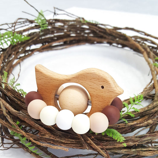 Tweet Teething Toy Neutral