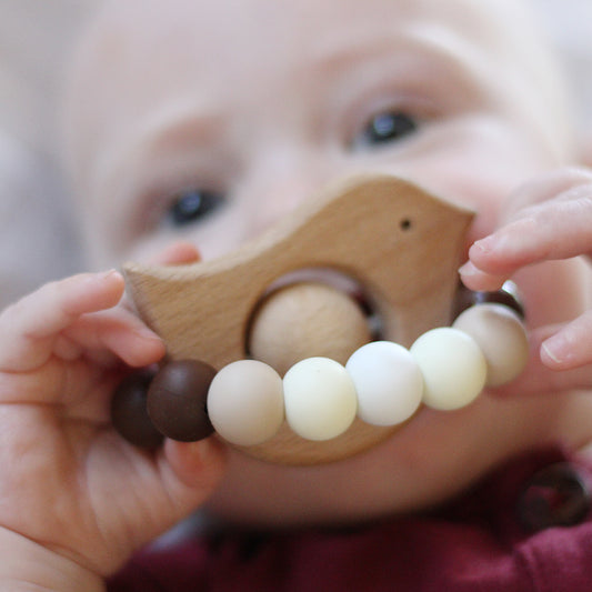 Tweet Teething Toy Neutral