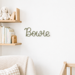 Personalised Knitted Wire Name Sign