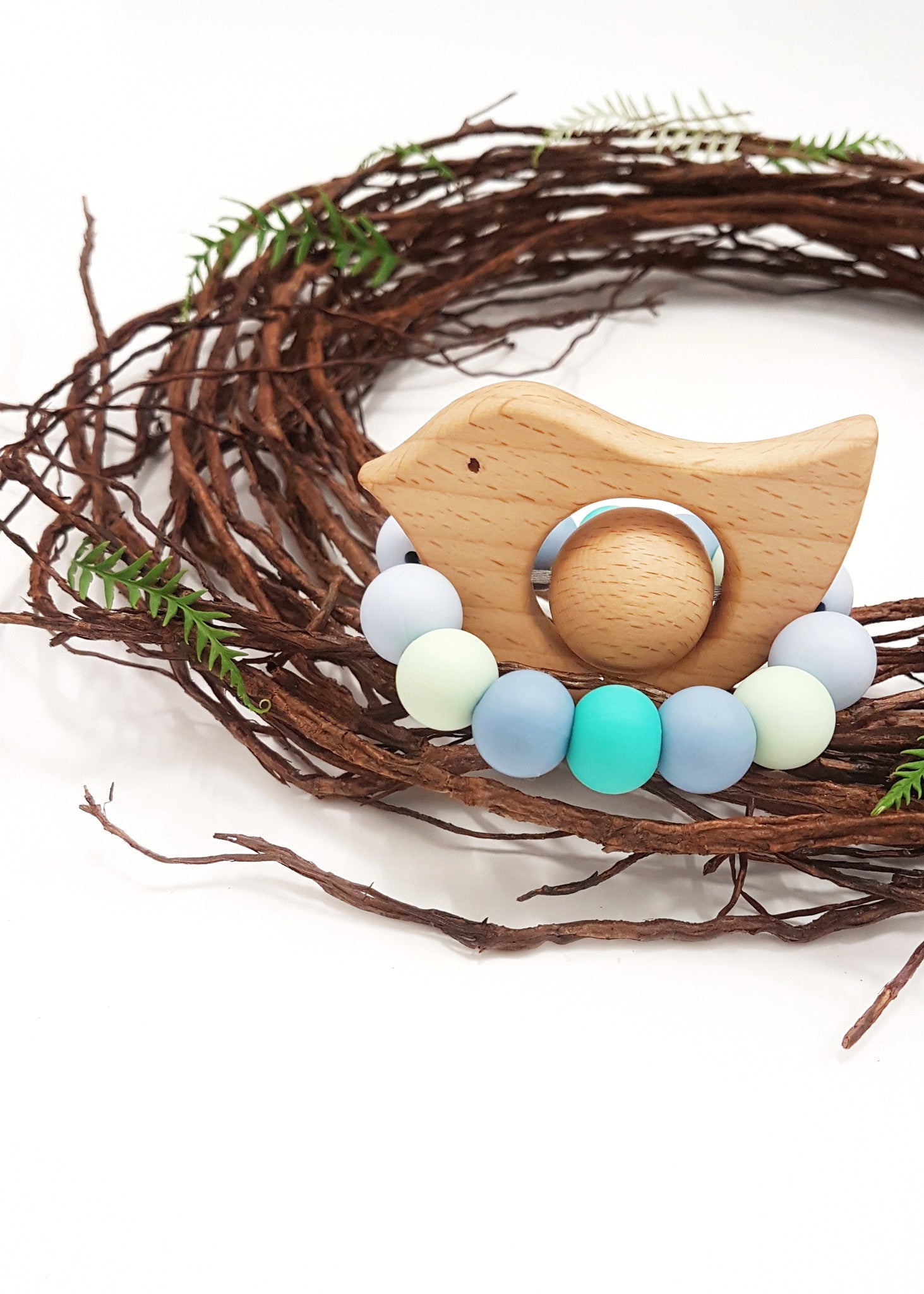 Rattle 'n' Tweet Teething Toy - Bowerbird Creations