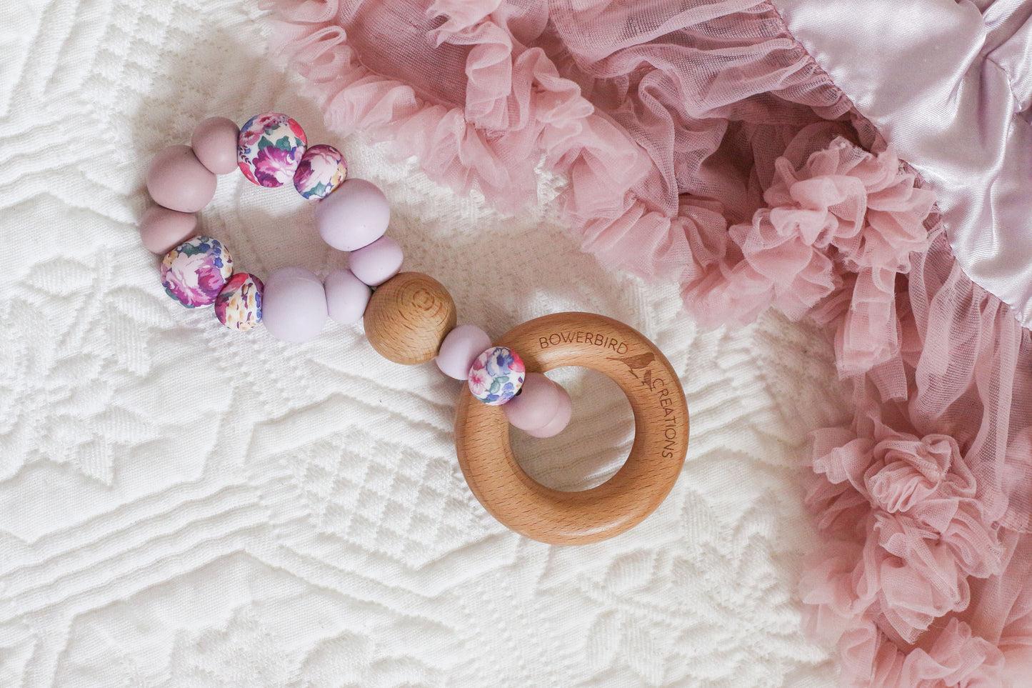 INFINITY TEETHING TOY Purple Roses