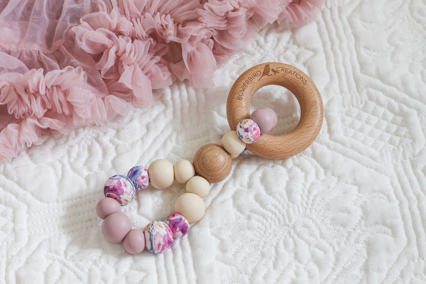 INFINITY TEETHING TOY Purple Roses